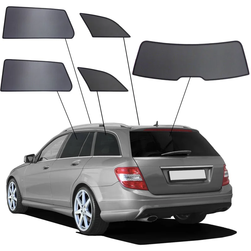 SunClip Zicht- & Zonwering  Mercedes C-Klasse W204 Kombi 2007-2014