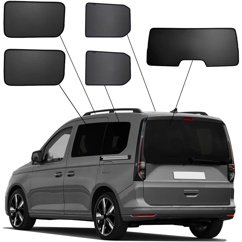SunClip Zicht- & Zonwering  Volkswagen Caddy V MPV 5-deurs 2020- & Ford Tourneo Connect 5-deurs 2022-