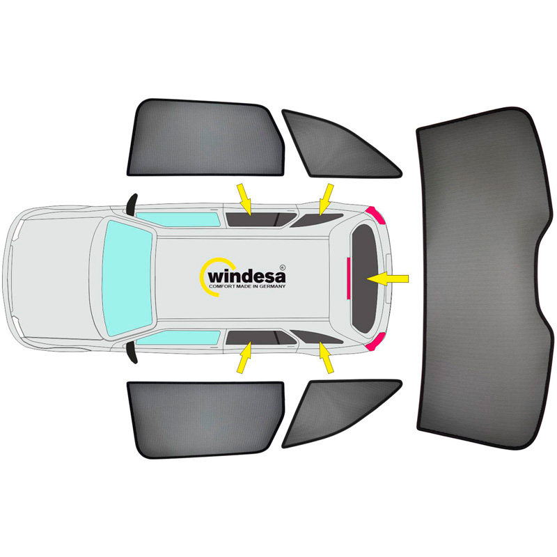 SunClip Zicht- & Zonwering  Seat/Cupra Ateca (KH7) 2016-