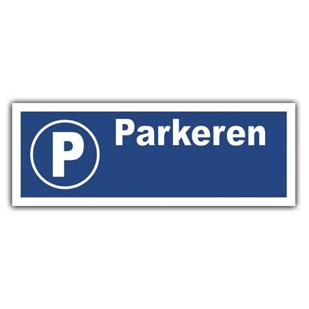 Plaat 'Parkeren'
