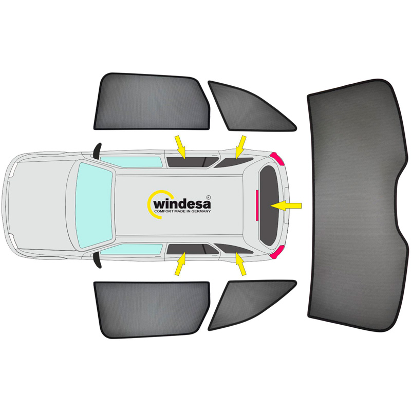 SunClip Zicht- & Zonwering  Seat Arona (KJ7) 2017-