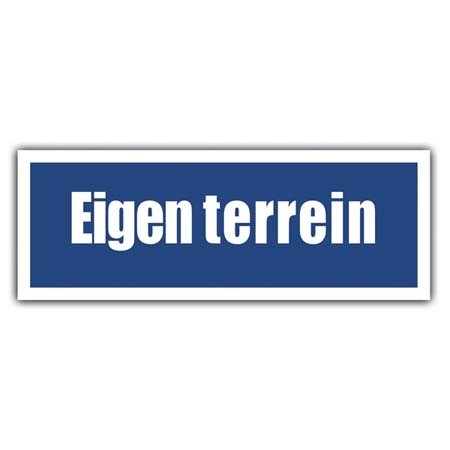 Plaat 'Eigen Terrein'