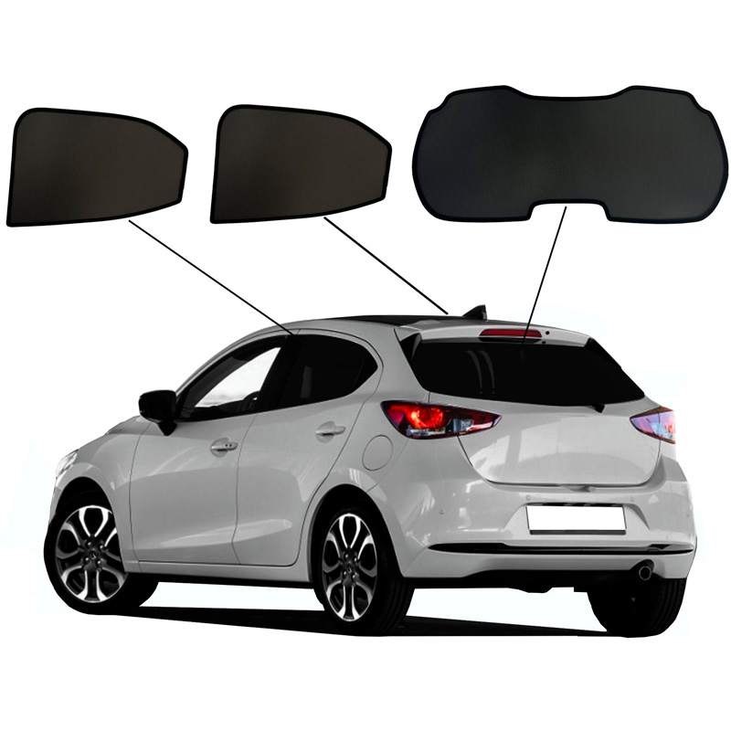 SunClip Zicht- & Zonwering  Toyota Yaris (P21) 2020- & Mazda 2 (KB) 2022-